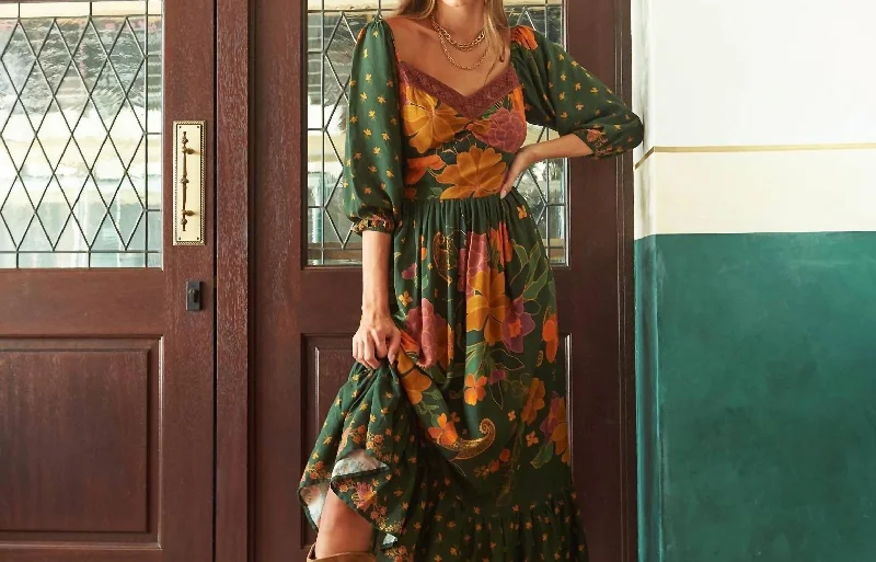 printed dressJade Maxi Dress In Jungle