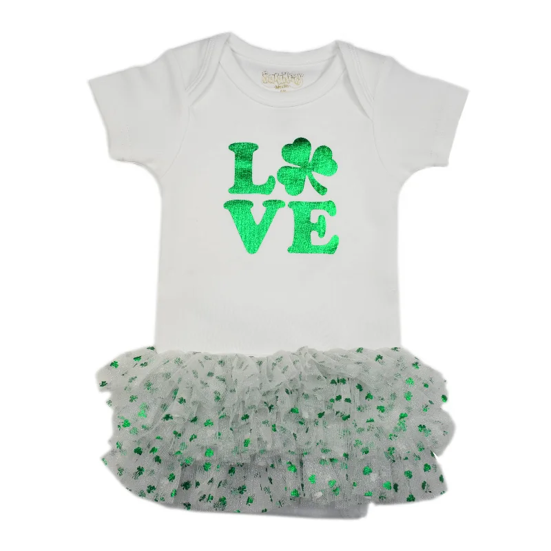 casual day dressLove Irish Tutu Onesie - White