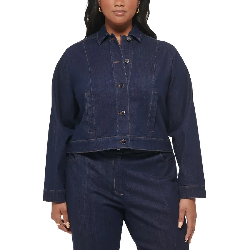 classic jacketPlus Womens Lightweight Short Denim Jacket