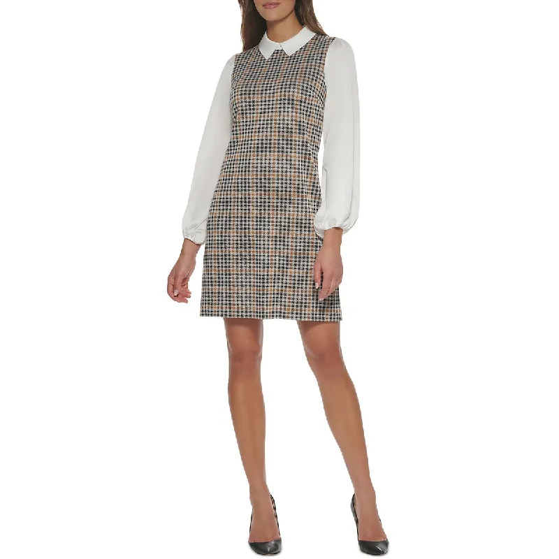 playful dressTommy Hilfiger Womens Collared Above Knee Shift Dress