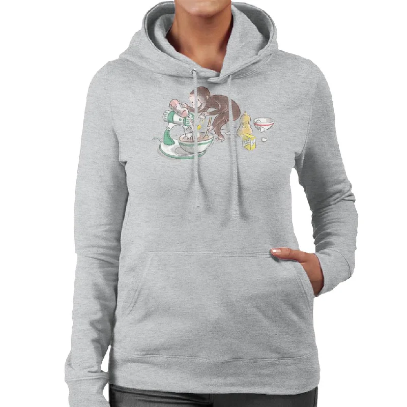 casual fit hoodieCurious George Cooking Women's Hooded Sweatshirt