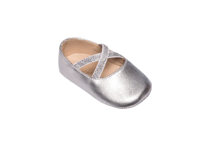 satin midi dressSilver Infant Ballerina