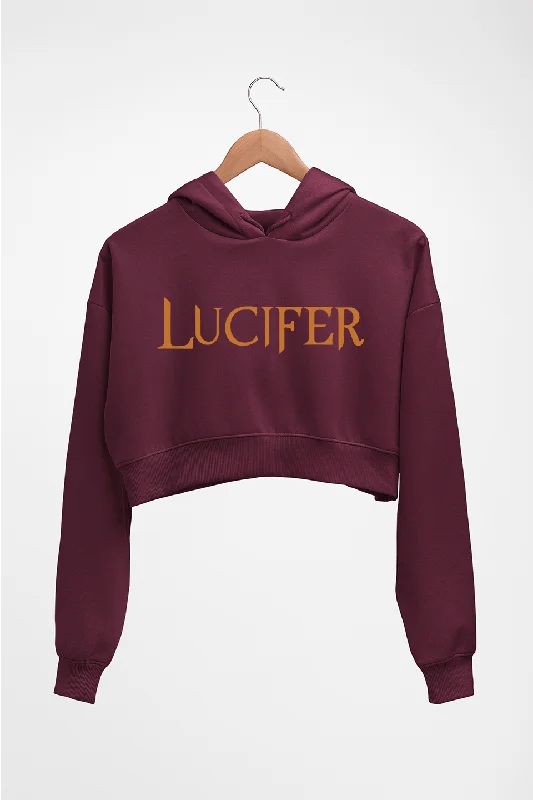 cool hoodieLucifer Crop HOODIE FOR WOMEN