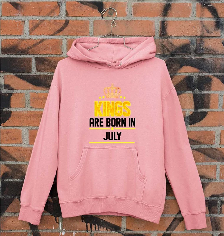 classic pullover hoodieKings Are Born In July Unisex Hoodie for Men/Women