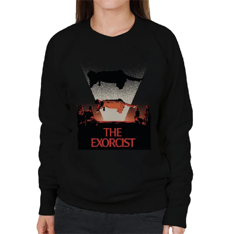 soft athletic sweatshirtThe Exorcist Levitation Women's Sweatshirt