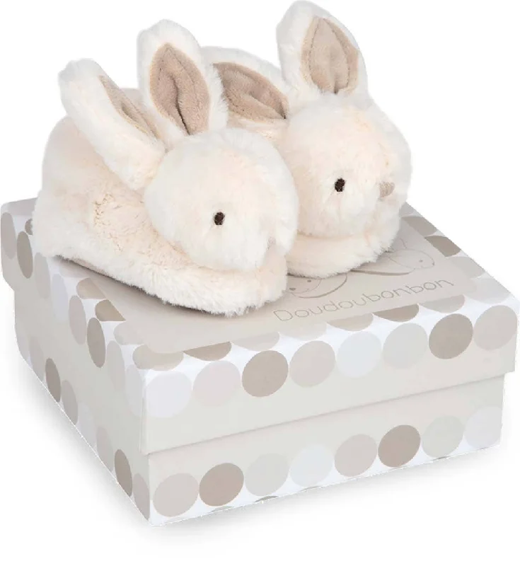 one-shoulder dressBunny Baby Booties with Rattle