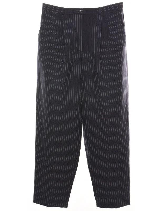 graphic coatPinstriped Navy Trousers - W32 L30