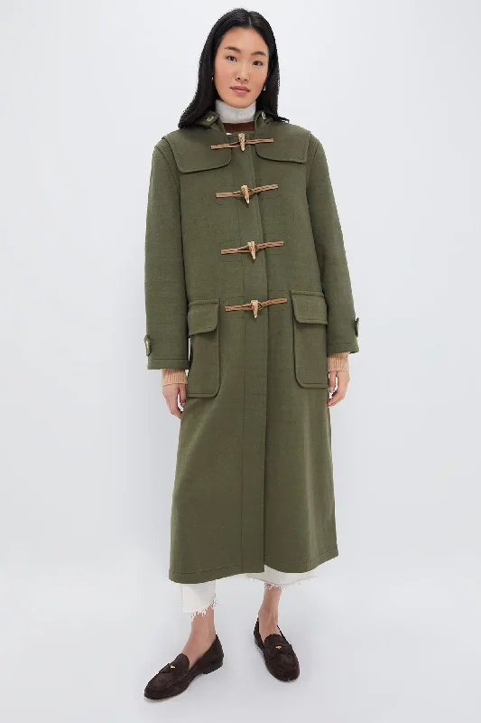 casual coatOlive Green Arthur Toggle Coat