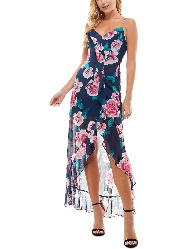 structured dressWomens Floral Maxi Cocktail and Party Dress