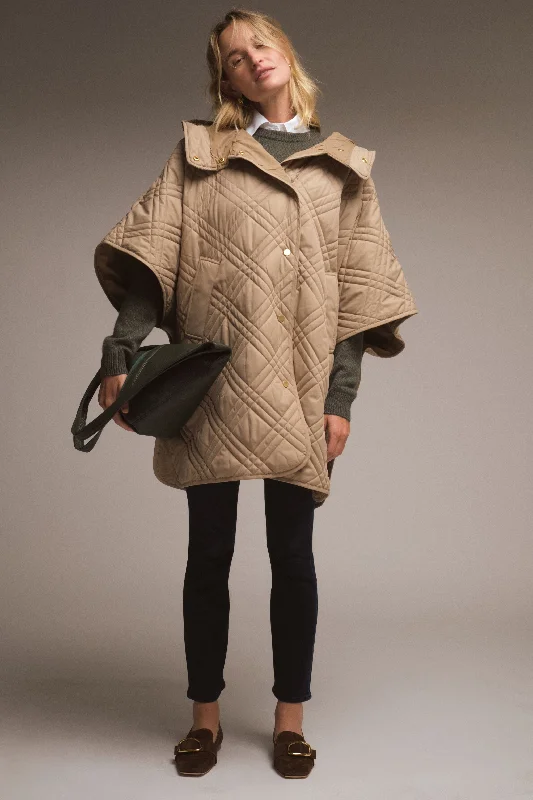 warm jacketHoney Astor Quilted Cape