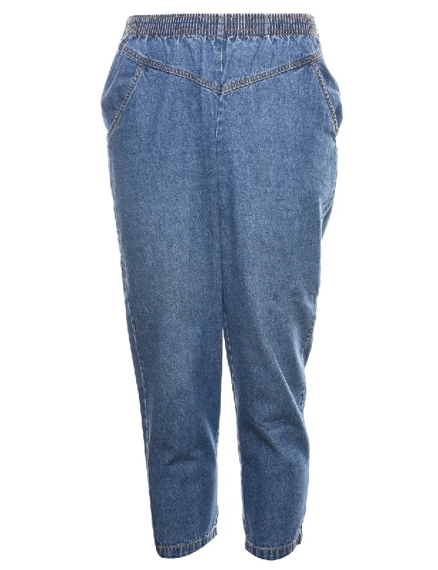 lightweight outerwearTapered Medium Wash Denim Trousers - W30 L26