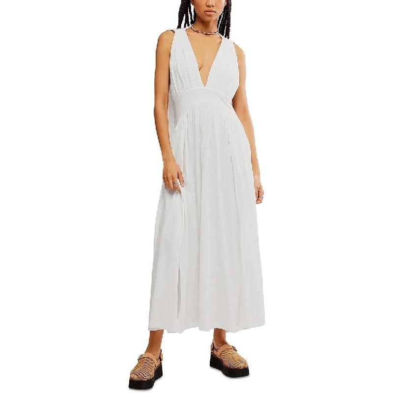 ashionable dressFP Beach Womens Slit Open Back Maxi Dress