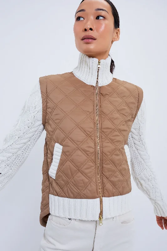 soft shell coatRusset and Ivory Patra Mixed Media Jacket