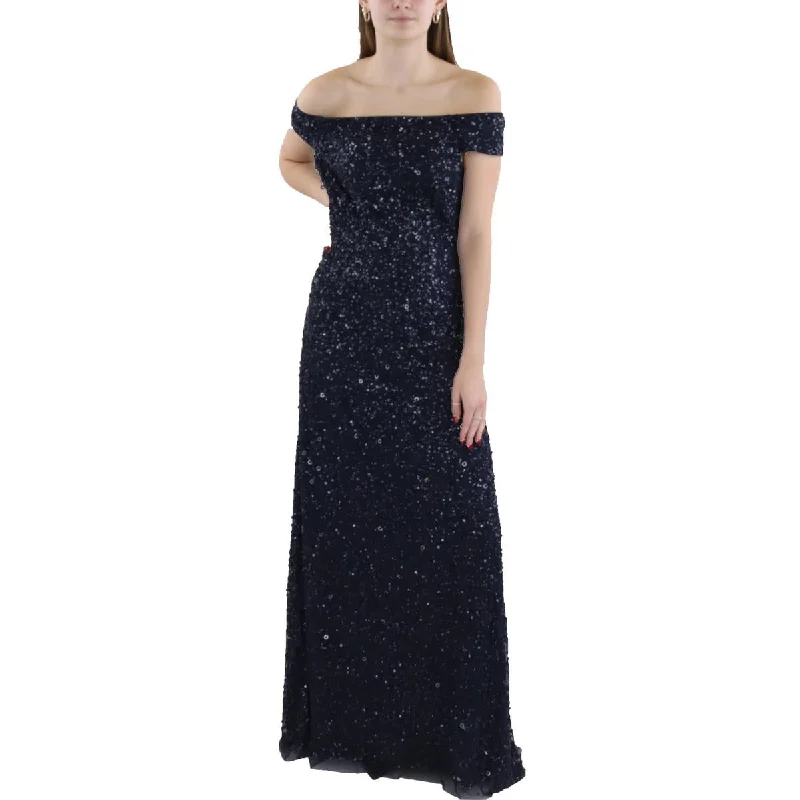 bodycon dressAdrianna Papell Womens Sequin Beaded Evening Dress