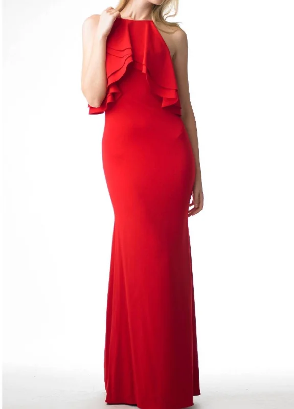 luxury dressMagnificent Long Dress In Red