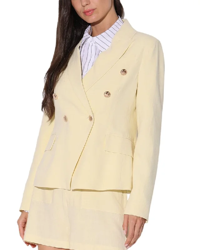 faux fur coatWalter Baker Phelps Linen-Blend Blazer