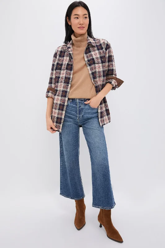 insulated trench coatCream Plaid Platt Ranch Jacket