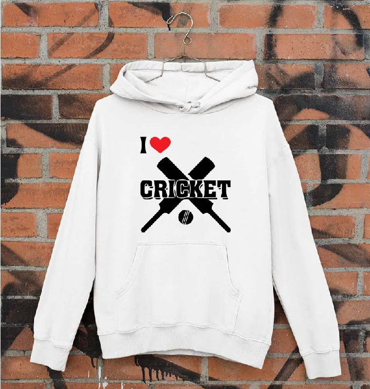 luxe hoodieI Love Cricket Unisex Hoodie for Men/Women