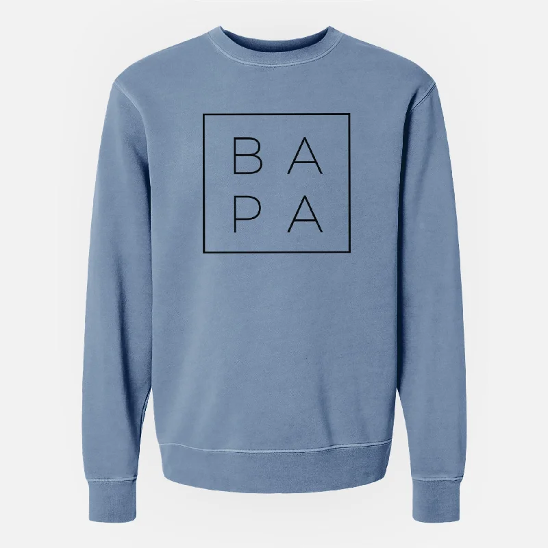 workout-ready hoodieBapa Boxed - Unisex Pigment Dyed Crew Sweatshirt