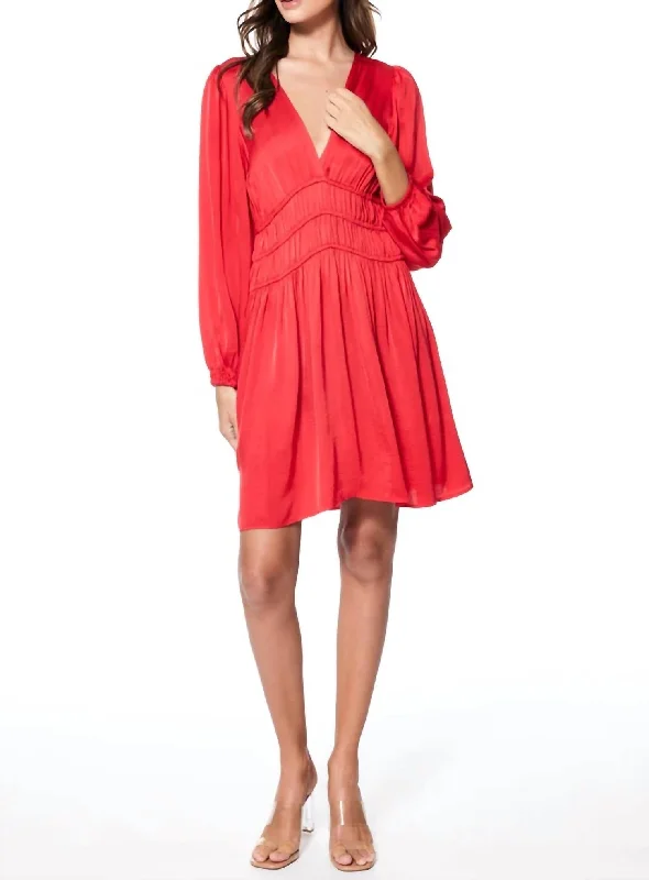 flowy evening dressSalome Dress in Rebel Red