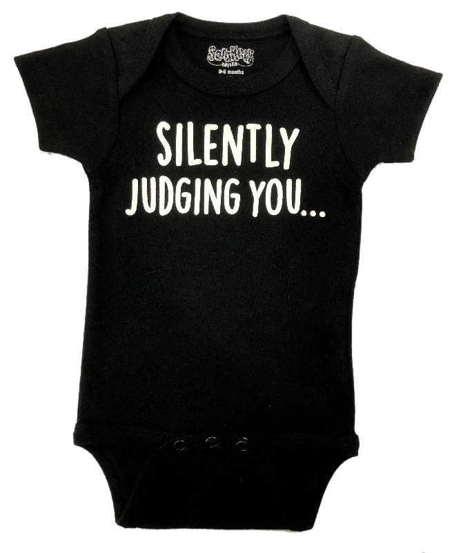 textured dressSilently Judging You Onesie