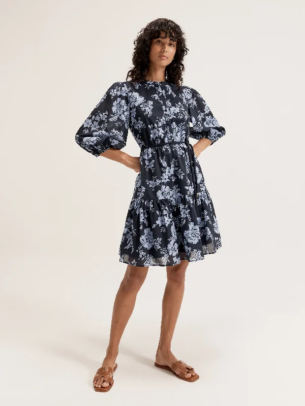 draped dressHigh Seas Floral Mini Dress