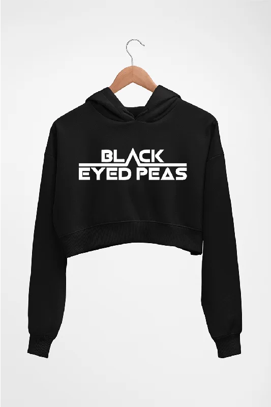 comfortable stylish hoodieBlack Eyed Peas Crop HOODIE FOR WOMEN