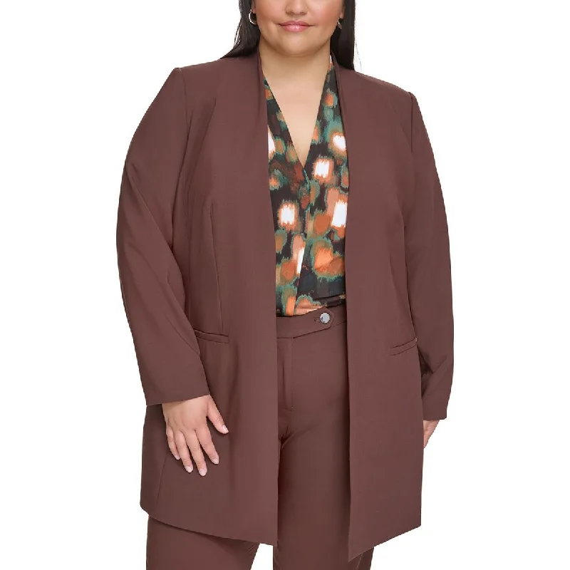 vintage coatPlus Womens Suit Separate Office Open-Front Blazer