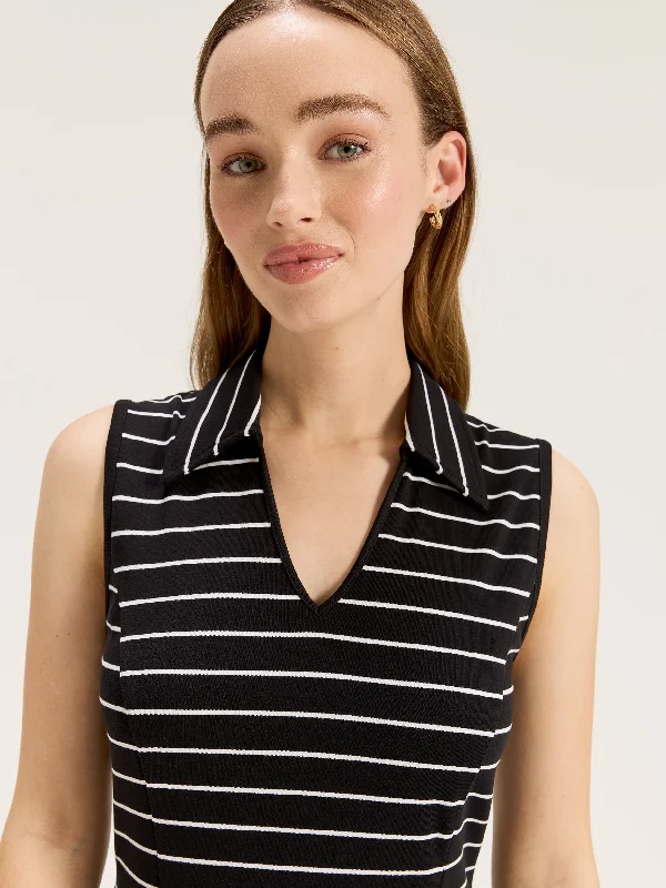 satin dressEze Stripe Jersey Dress