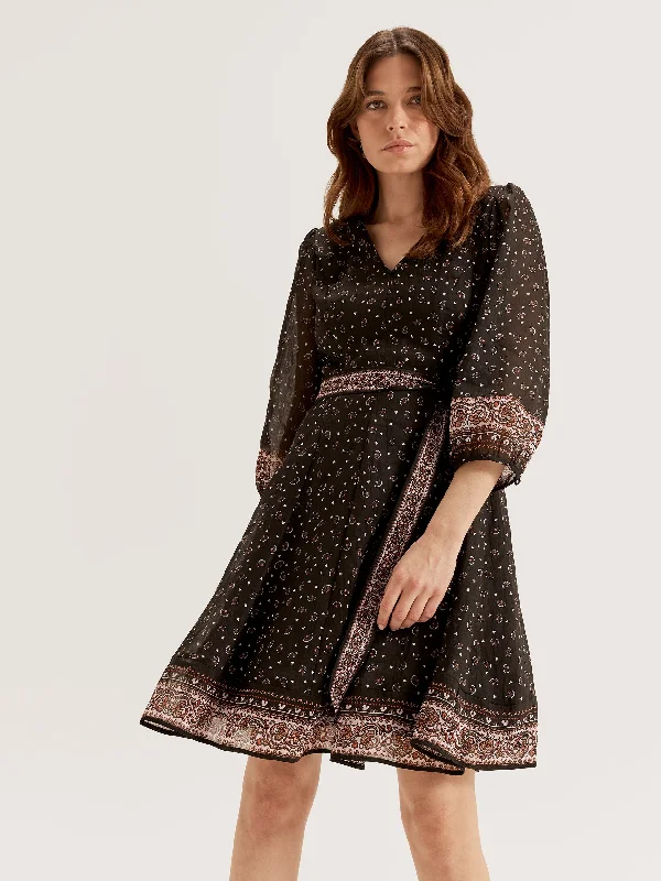 ruched dressPortofino Paisley Dress