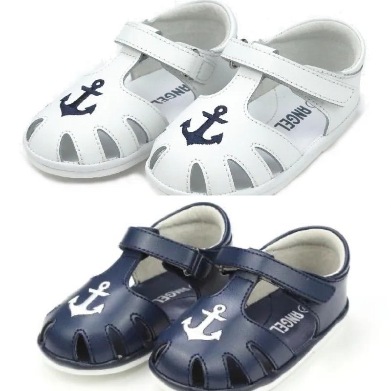 off-shoulder dressSawyer Sandal in Navy or White