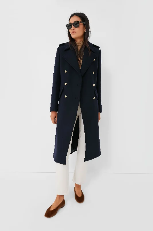 everyday winter coatNavy Inverraray Wool Coat