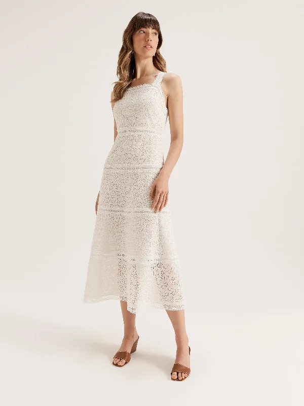 chic slip dressRumba Lace Midi Dress