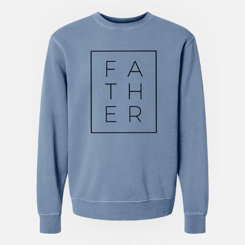 fitness lifestyle hoodieFather Boxed - Unisex Pigment Dyed Crew Sweatshirt