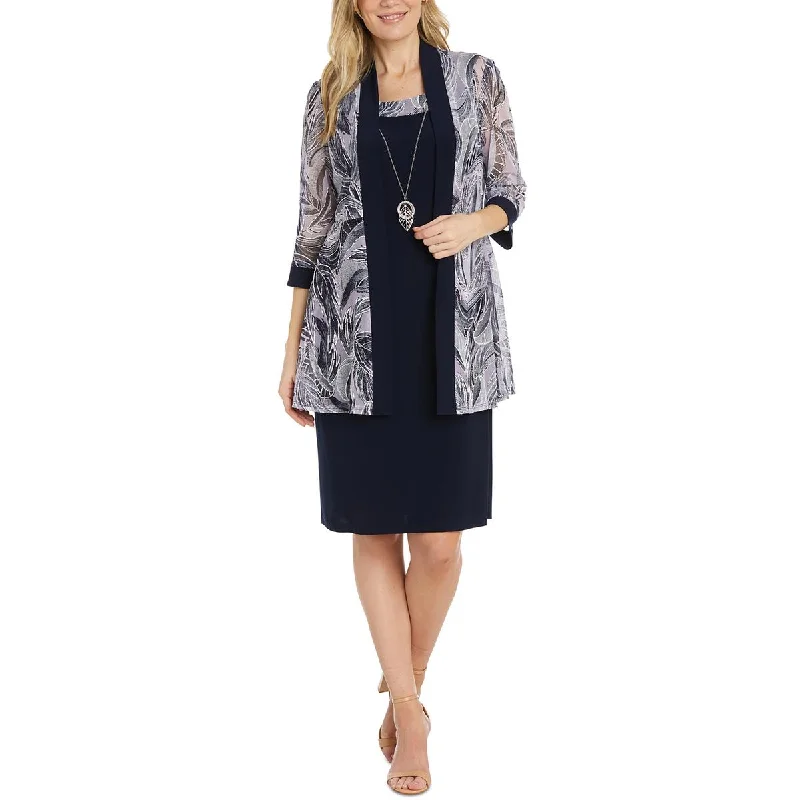 casual trench coatWomens Printed Polyester Open-Front Blazer