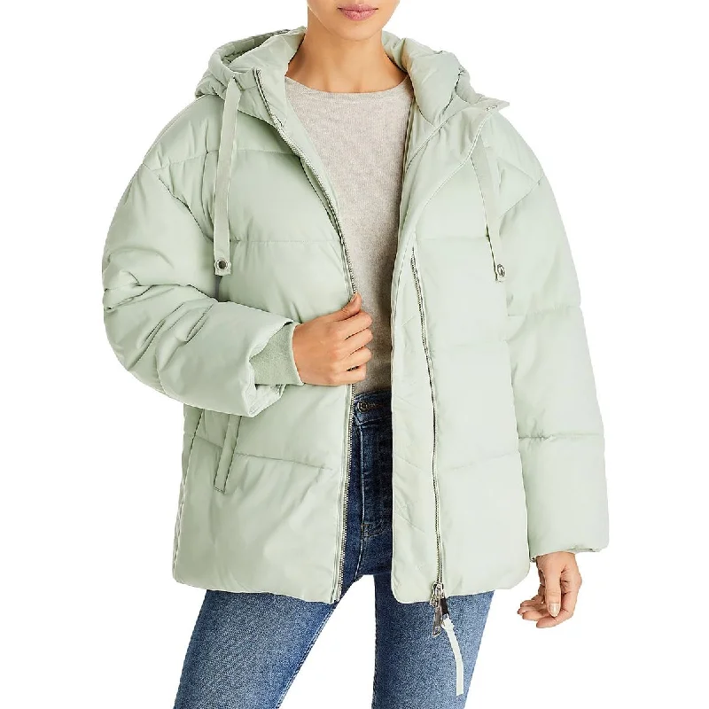 faux fur coatWomens Lightweight Hooded Puffer Jacket