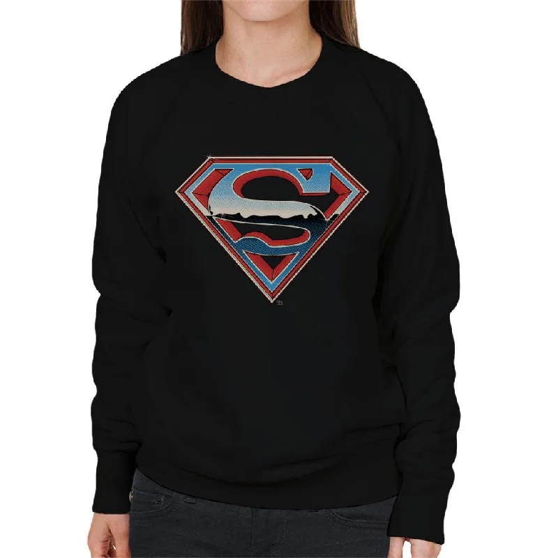 casual workout hoodieSuperman Sparkling Logo Women's Sweatshirt