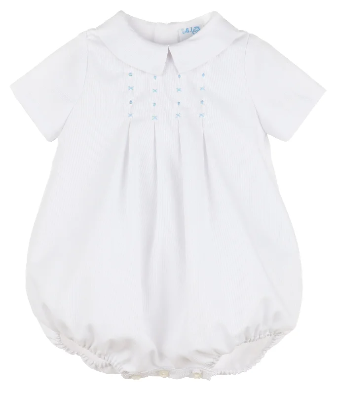 silk dressBoys White Bubble Romper