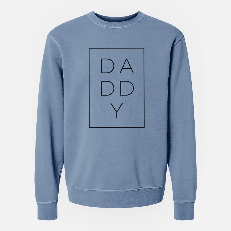 high-quality athletic sweatshirtDaddy Boxed - Unisex Pigment Dyed Crew Sweatshirt