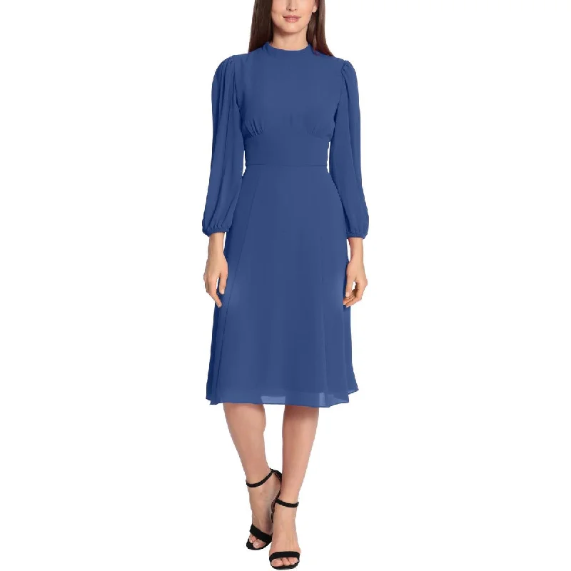 midi dressMaggy London Womens Crepe Mock Neck Midi Dress