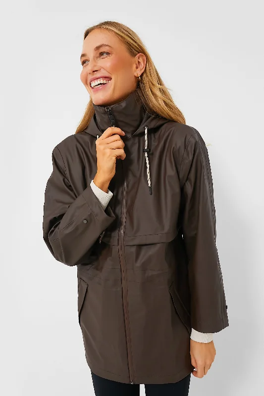 lightweight winter coatDark Truffle Alyssa Rain Jacket