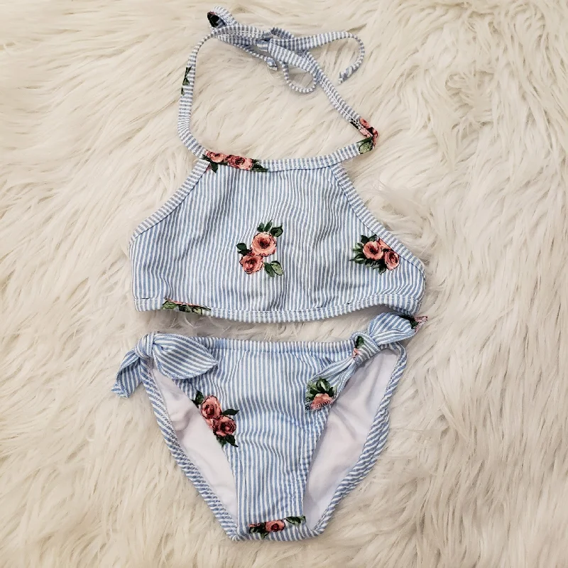 pleated dressStripe Rose Halter Bikini