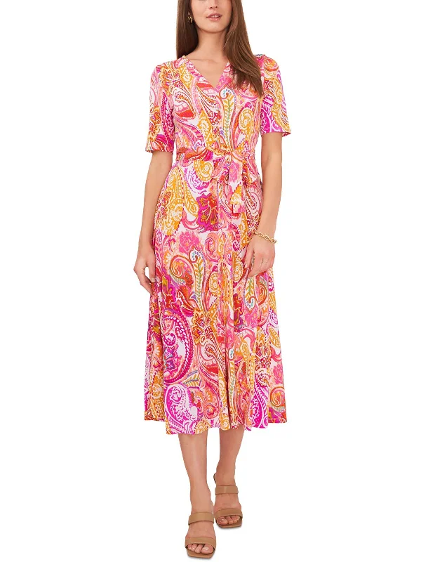 trendy dressWomens Jersey Printed Midi Dress