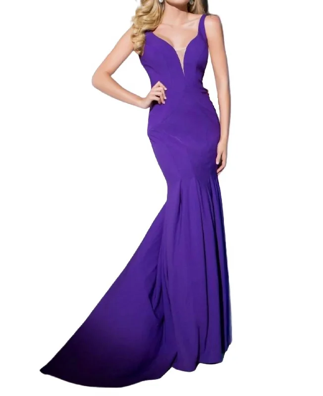 romantic dressEvening Dress In Purple