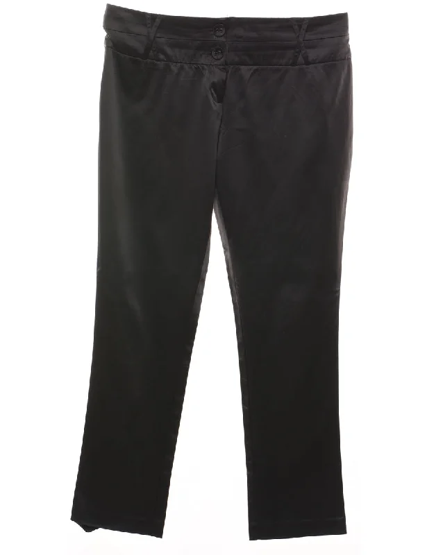 stylish raincoatClassic Black Shiny Trousers - W38 L32