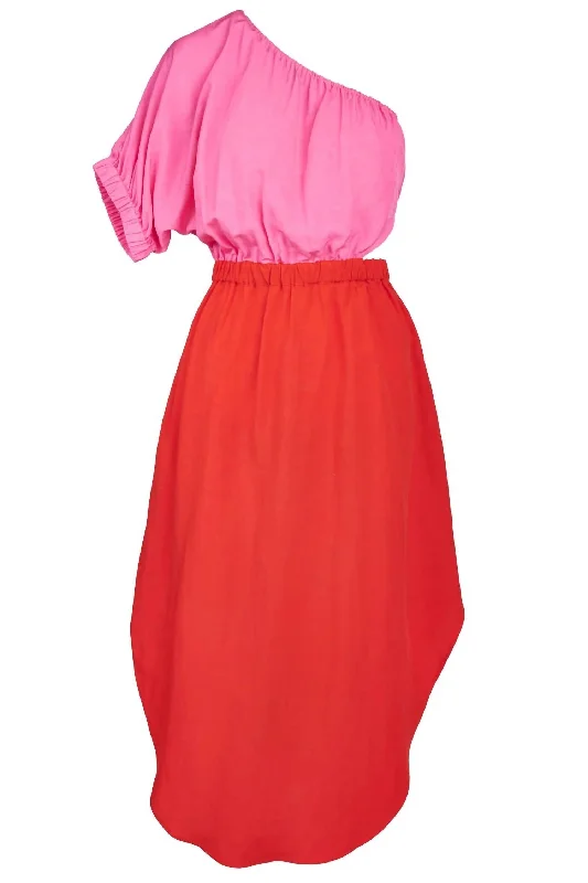 wrap dressRio Dress In Bubblegum Cherry