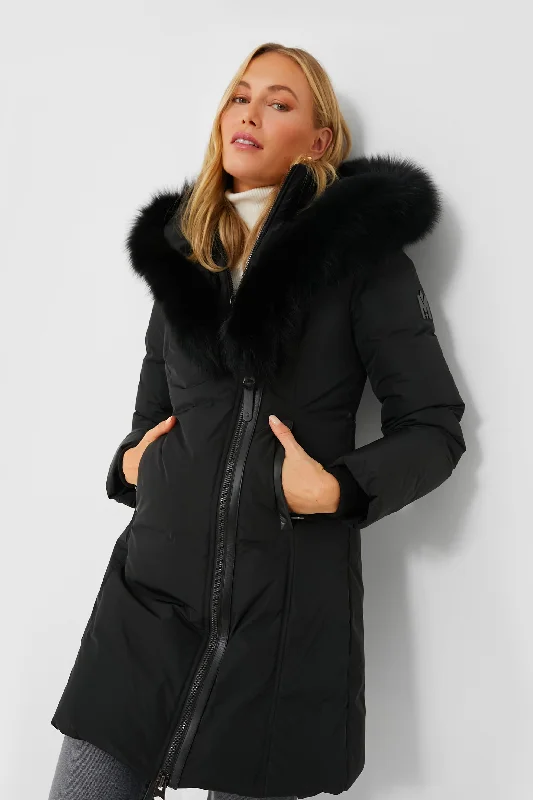 relaxed winter jacketBlack Kay Down Coat