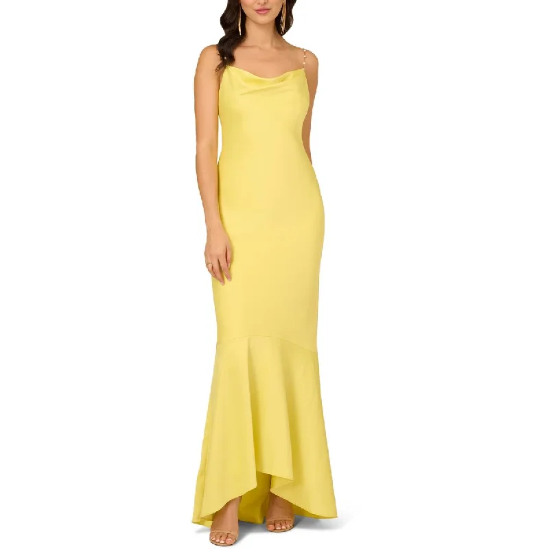 stylish dressLiv Foster Womens Satin Sleeveless Evening Dress