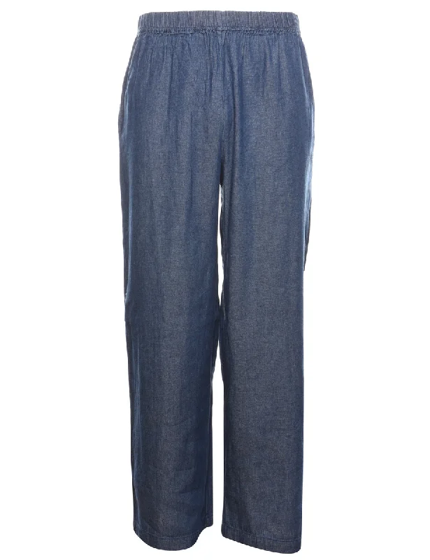 versatile coatWide-Leg Denim Dark Wash Trousers - W30 L32