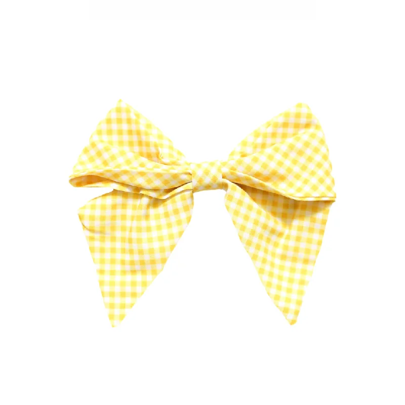 minimalistic dressClassic Yellow Gingham Bow